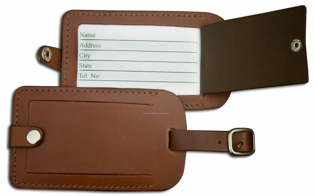 leather luggage tags